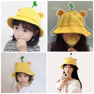 Mũ Nón Maruko 3D Rộng Vành Nhiều Kiểu Mầm Cây Bucket Hat Ulzzang Kaki Nhung Siêu Cute