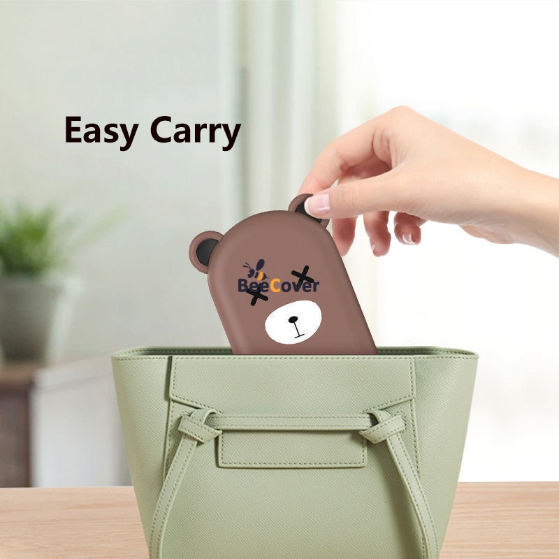 Giá đỡ điện thoại để bàn hình chú gấu dễ thương có thể gấp gọn tiện dụng
