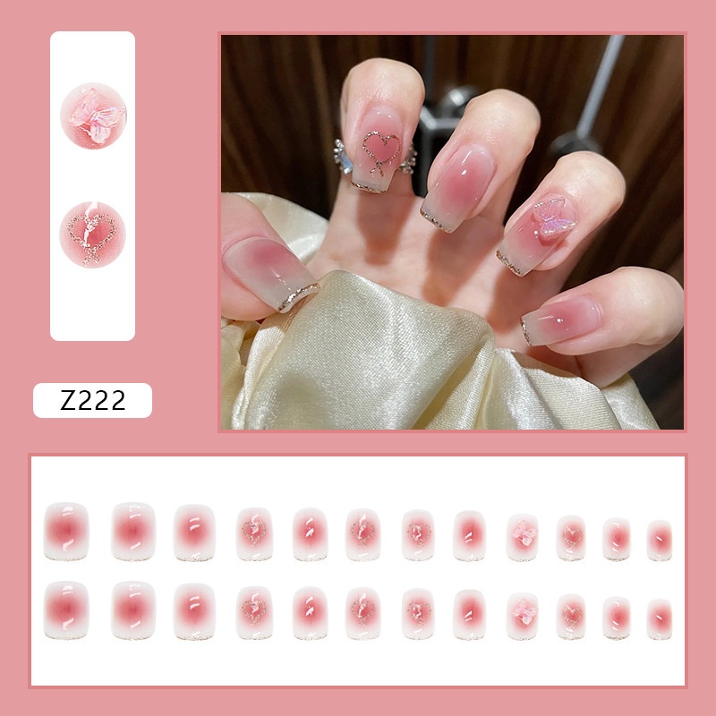 Móng giả đính đá /kèm keo/ nail thời trang nữ