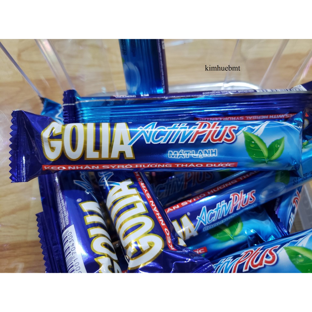 Kẹo Golia Active Plus nhân siro bạc hà 29,5g (1 thỏi)
