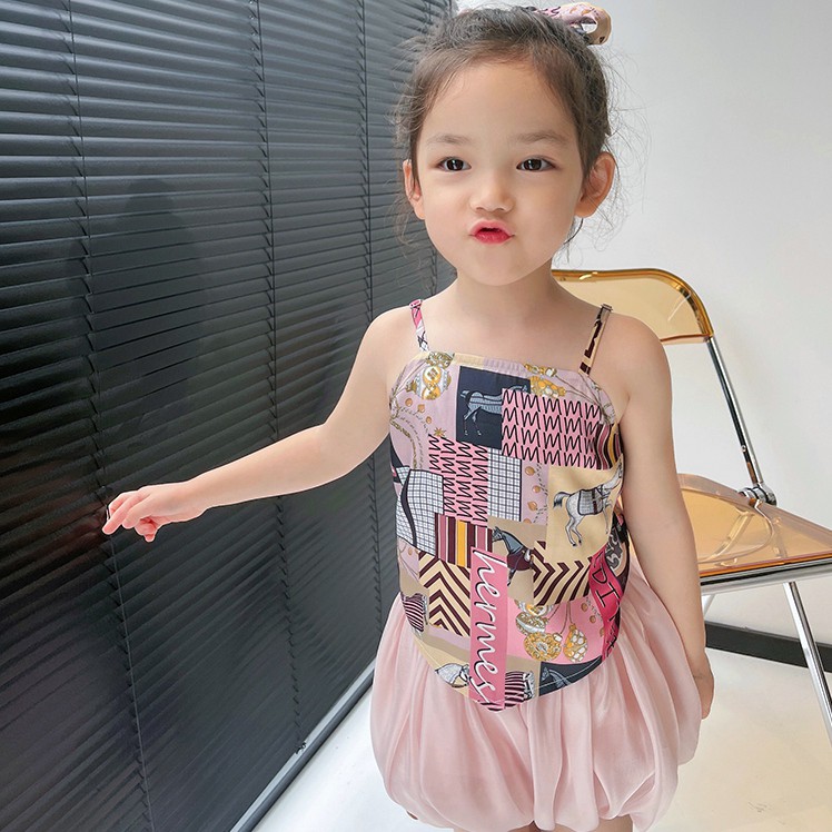 Áo Hai Dây Thời Trang Mùa Hè Hàn Quốc Cho Bé Gái