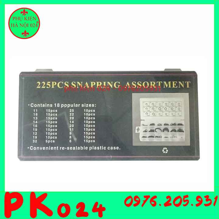 Hộp 300 chi tiết đai vòng bi động cơ kích thước 3mm-32m