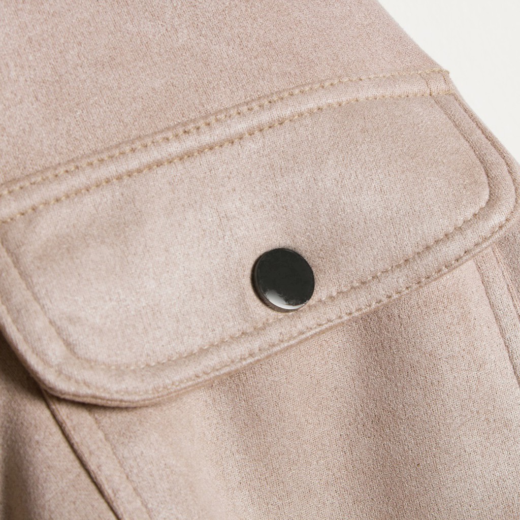 Bomber Galvin da lộn có túi khóa kéo áo khoác chất dạ AKGV13 - Leo Vatino | BigBuy360 - bigbuy360.vn