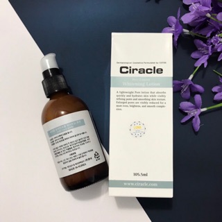 sữa dưỡng trắng da cho da dầu, lỗ chân lông to [CIRACLE] Pore control whitening lotion 105.5ml