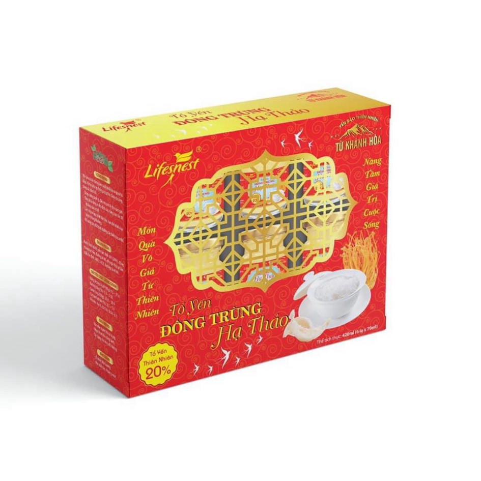 Hộp 6 Yến Sào Lifesnest- Chưng Đường Phèn 70gr
