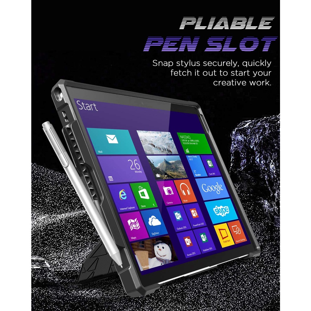 Ốp lưng chống sốc có dây đeo cho Microsoft Surface Pro 7 Plus 2021/ Pro7/ 6/ 5/ 4/ Lte