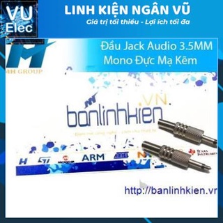 Đầu jack audio 3.5mm mono đực mạ kẽm