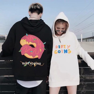 Áo hoodie dirty coins donut