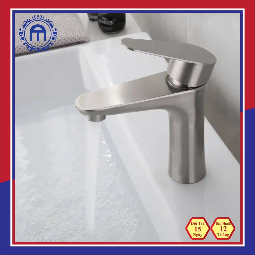 Vòi lavabo nóng lạnh nước rửa mặt nóng lạnh inox 304 TAAN VL04