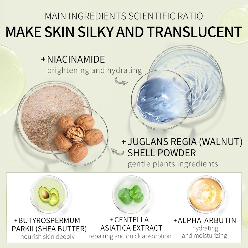 Fenyi Shea Butter Avocado Body Scrub Exfoliating 100g x 2pieces