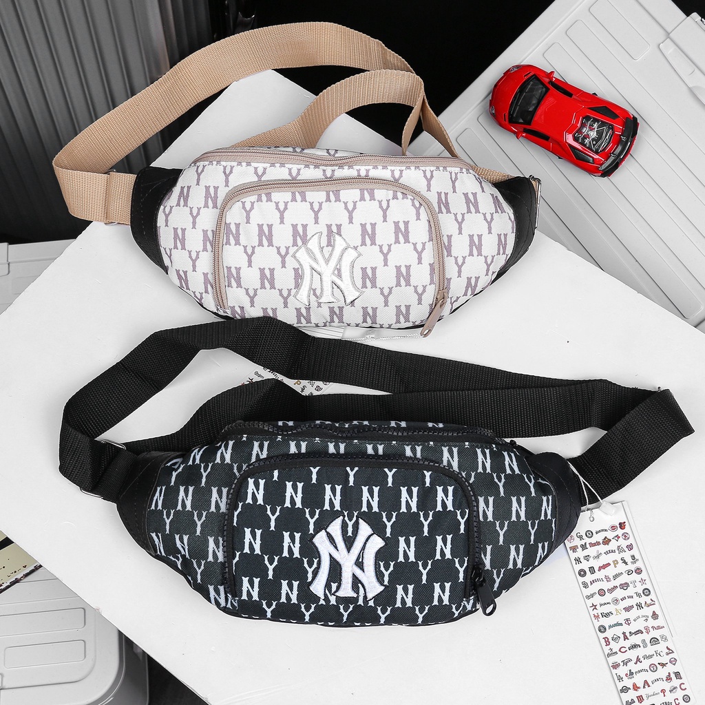 Túi Đeo Ngực Đeo Hông Đeo Chéo Nữ Nam Túi Bao Tử NY MLB Cao Cấp 2 Ngăn Bảo Hành Trọn Đời