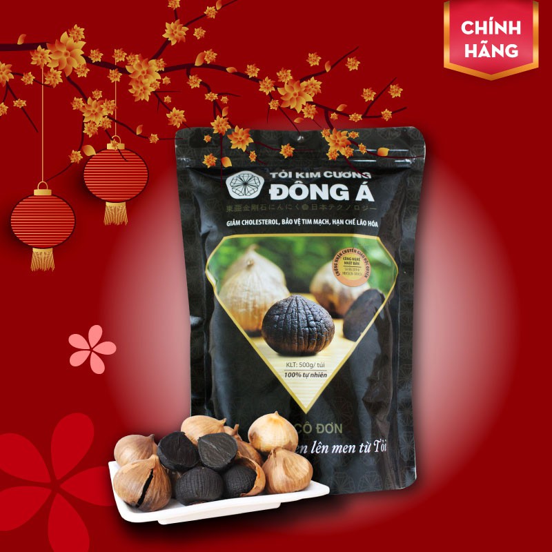 Tỏi Đen Kim Cương Đông Á -  Túi 500g - Lên men Công Nghệ Nhật | Thế Giới Skin Care