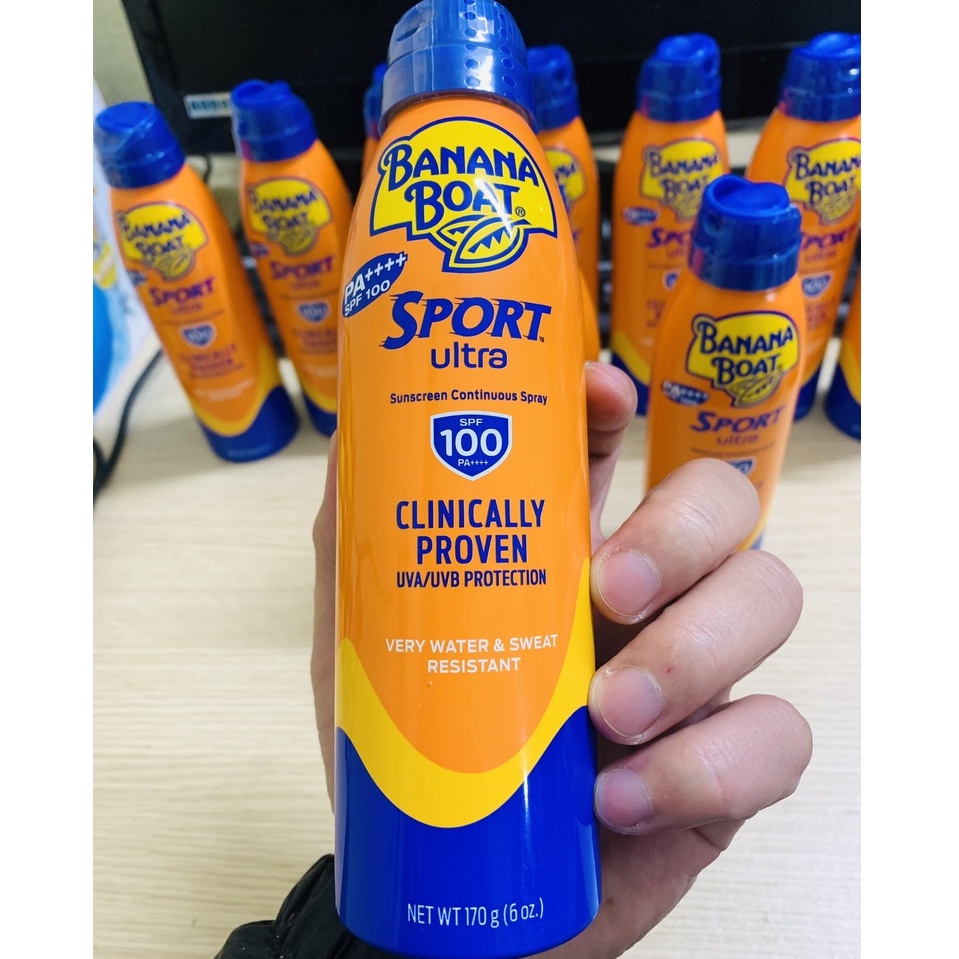 Xịt Chống Nắng Banana Boat Sport 170g SPF 100