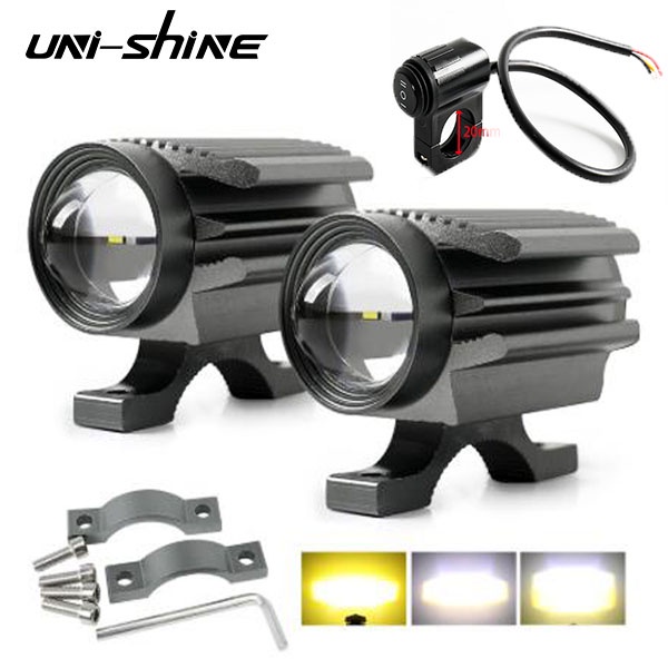Đèn LED Bằng Hợp Kim Nhôm 9-32V Chống Thấm Nước IP68 3 Chế Độ Công Suất Cao Cho Xe Máy