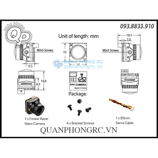 Camera Foxeer Razer Micro FPV Camera Low Latency