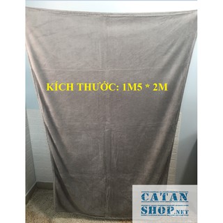 Mền trơn tuyết nhung loại lớn dài 2M siêu mịn, mền du lịch,chăn ngủ trưa văn phòng êm nhẹ, đắp cực ấm GD415-Menle2m