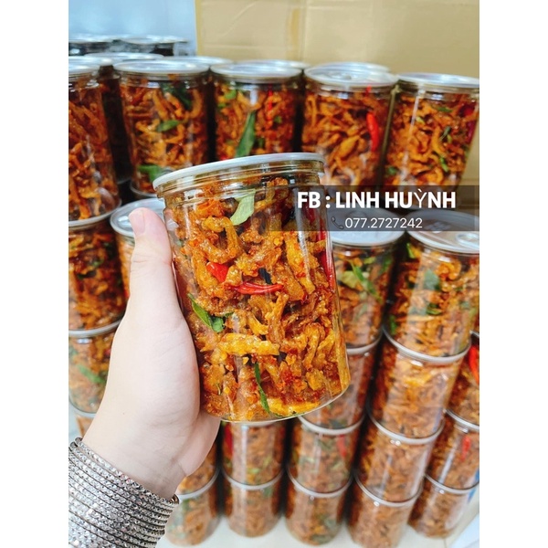 CÁ CƠM RIM TỎI ỚT & RIM LÁ CHANH TỎI ỚT - HỦ 250gram