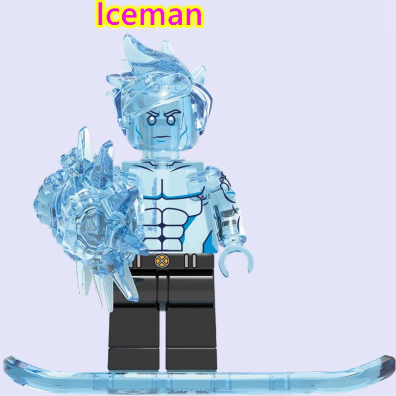 Búp Bê Đồ Chơi Lắp Ráp Nhân Vật x-men iceman marvel Cho Bé
