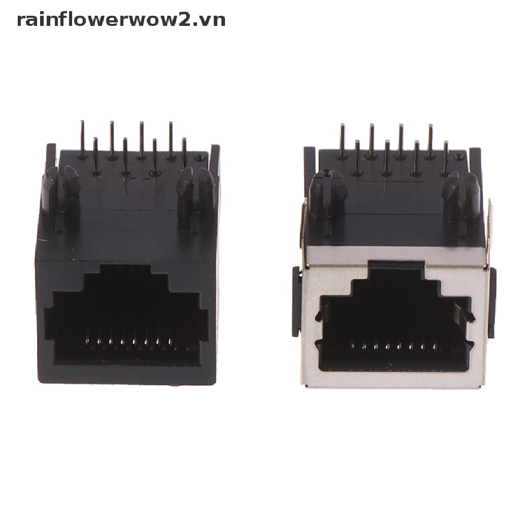 Bộ 10 Đầu Nối Dây Điện 8 Pin PCB RJ45 8P8C Chuyên Dụng