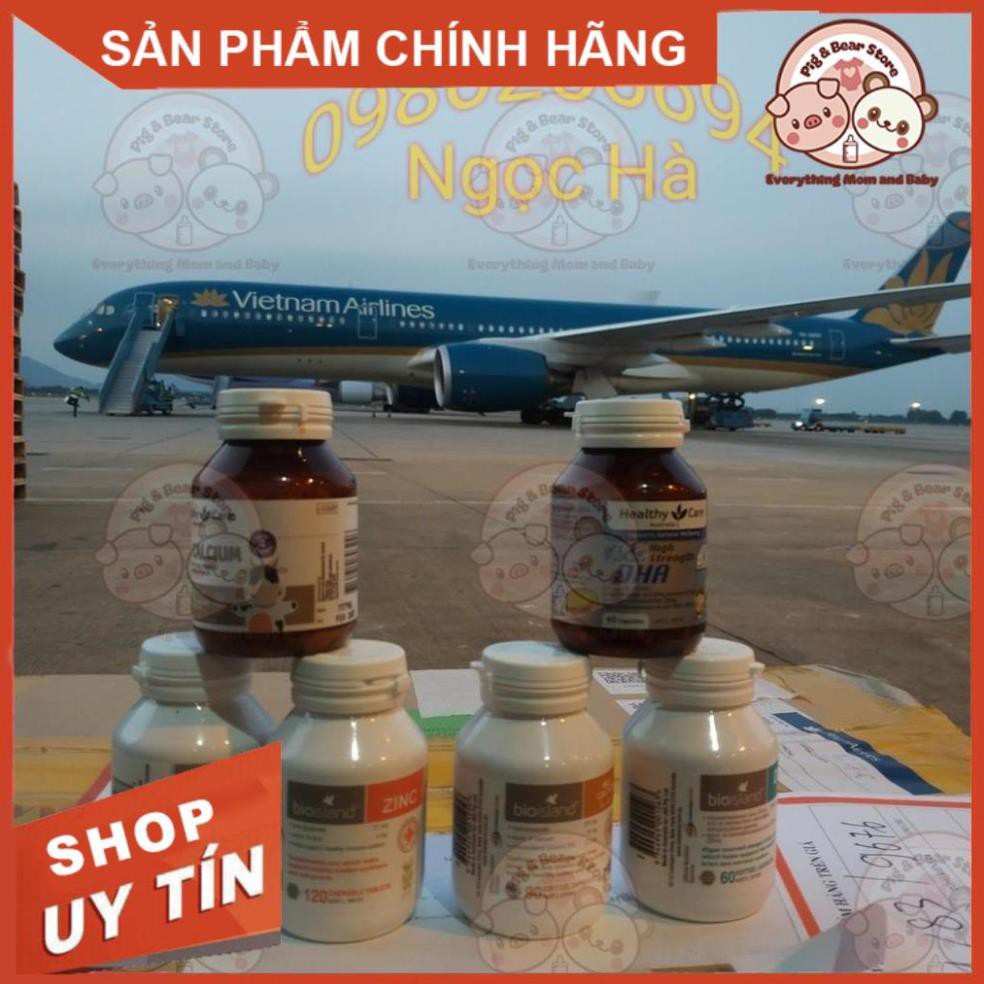 (Cam Kết Chuẩn AIR) Canxi Sữa Bio Island - Milk canxi Bio island bổ xung cho bé: 90v - Úc | Thế Giới Skin Care