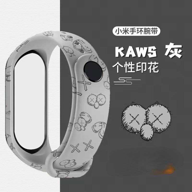 Dây đeo thay thế silicon màu trơn cho Xiaomi Mi Band 6 5 4 3