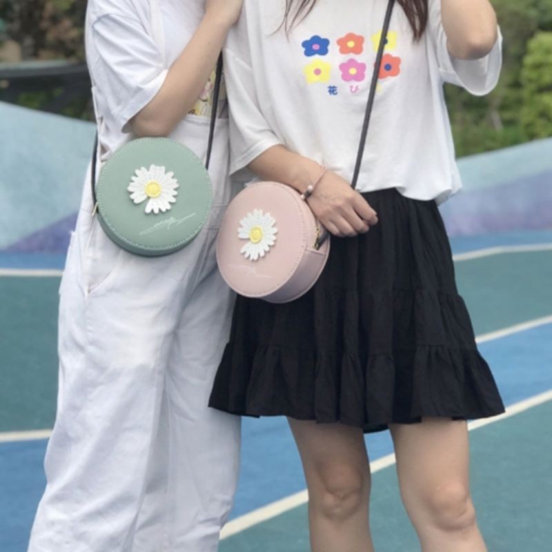 Túi Handmade, Túi Tự Đan Handmade Hoa Cúc