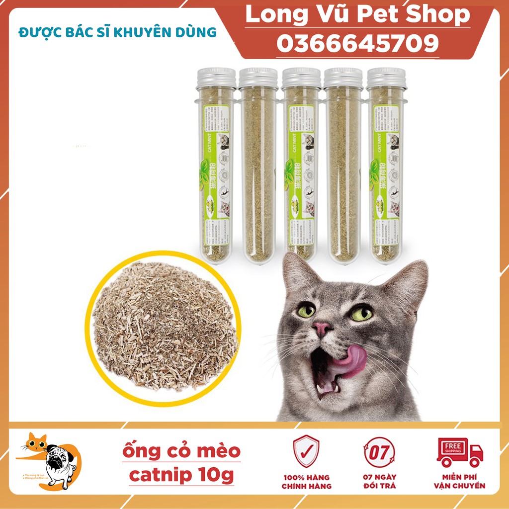 Ống cỏ mèo bạc hà cho mèo catnip 10g