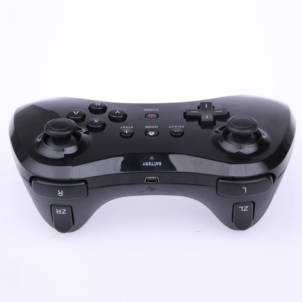 (Đang Bán) Bộ Tay Cầm Chơi Game Không Dây Kết Nối Bluetooth Màu Trắng / Đen Cho Nintendo Wii U