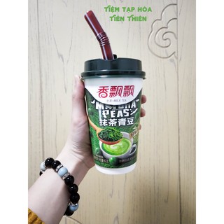 Trà sữa Matcha đậu xanh Xiang Piao Piao 28k cốc cao - Vị mới thơm ngon