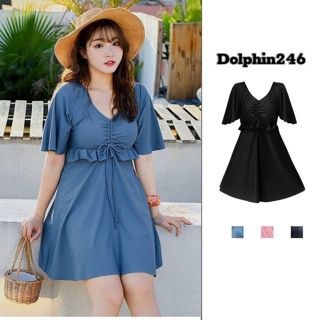 Bikini bigsize Đồ Bơi Nữ 2022 Dạng Váy Có Mút Ngực Và Quần Kèm Theo Mẫu Mới 820601&820602 K4T4-1
