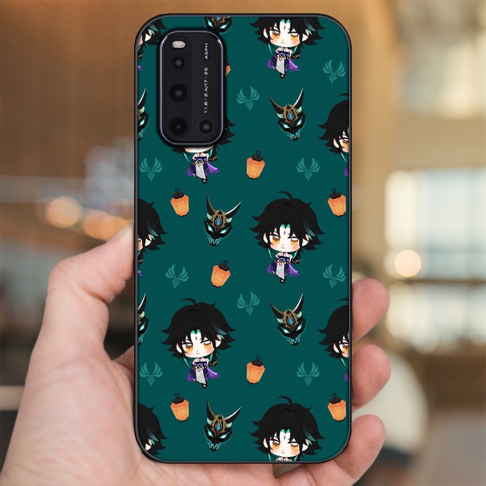Ốp lưng Vivo V19 viền đen in hình Xiao Genshin Impact