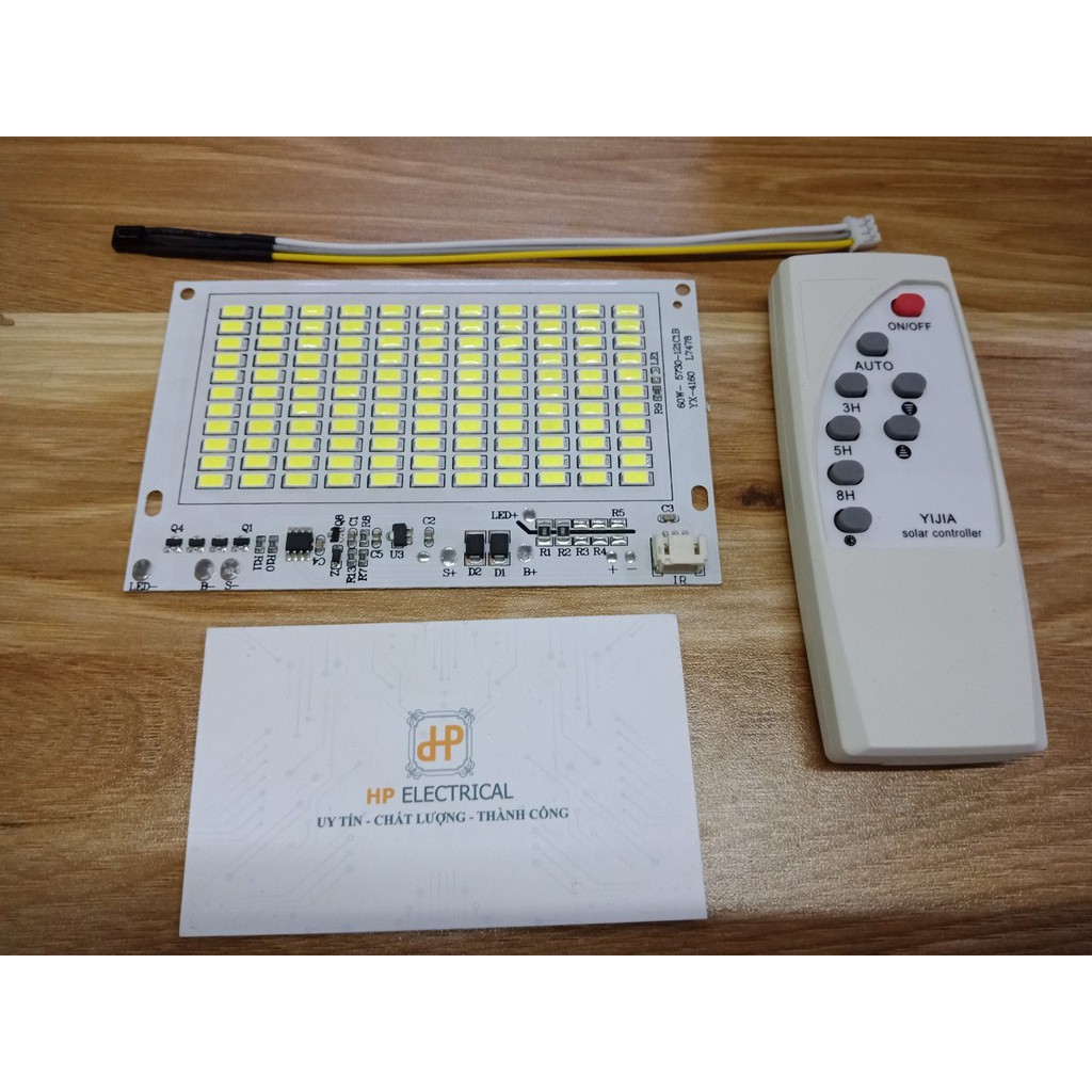 Đèn pha led năng lượng mặt trời 60w 117/73mm kèm Remote và cảm biến hồng ngoại HP Electrical | BigBuy360 - bigbuy360.vn
