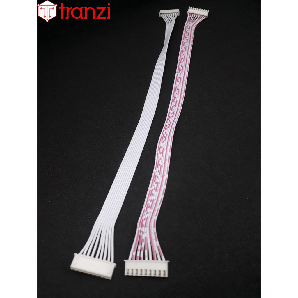 Dây cắm header 2.54mm XH2.54 9P 30cm 2 đầu bấm cùng hướng màu trắng đỏ - túi 1 cái