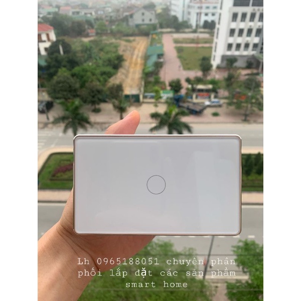 Công tắc thông minh Tuya Zigbee Viền Vàng Cao Cấp