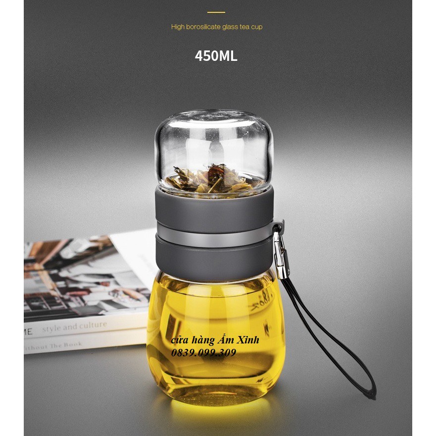 Bình Pha Trà Cao Cấp Thủy Tinh 450 ML