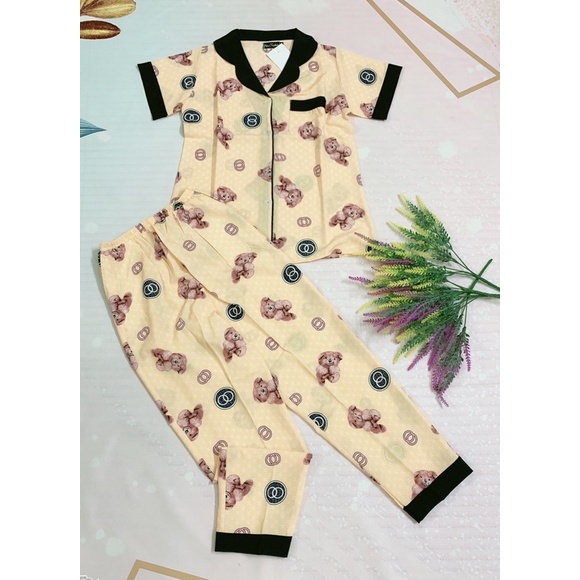 Đồ bộ pijama nữ ❤️ THỜI TRANG❤️ vải lụa mềm, mịn, mặc mát.