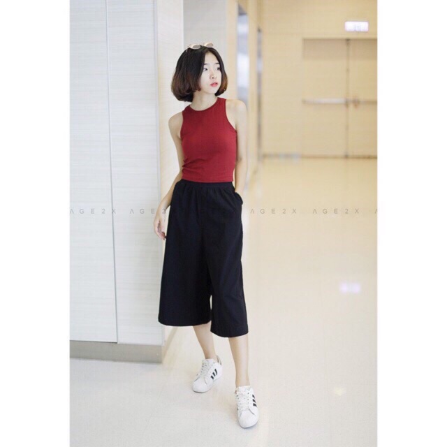 Áo crop top 3 lỗ siêu đẹp chất zip