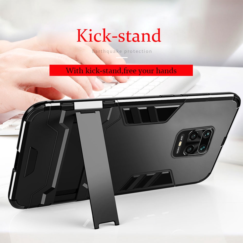 Ốp Điện Thoại Topewon Chất Liệu TPU Và PC Có Chân Đế Sang Trọng Cho Xiaomi Redmi Note 7 8 9 9s Pro Max
