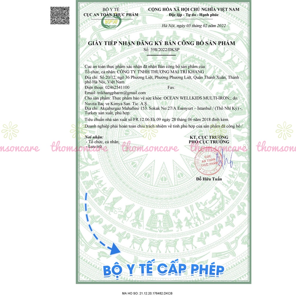 D3 K2 Lineabon hấp thụ Canxi, Hartus Canxi giúp tăng chiều cao cho bé kết hợp Zinc Smartbimbi, Ocean Wellkids Iron