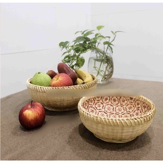 Bát hoa thị, bát hoa sao mây tre đan BAMBOOO rổ nhỏ đựng hoa quả trang trí decor, đựng đò, hoa quả, Bát mây tre thủ công