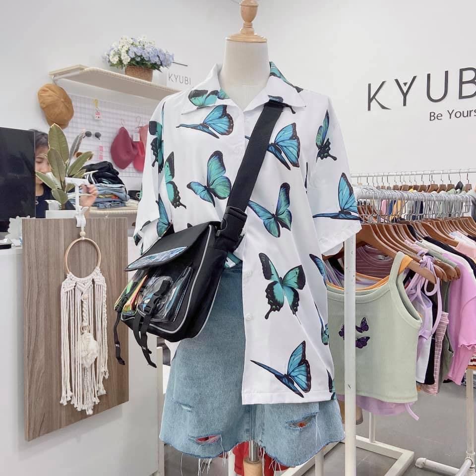 Cặp đeo chéo phản quang hologram Oldshool Local Brand  (Nhiều mẫu) - Túi đeo chéo cá tính Kyubi Shop