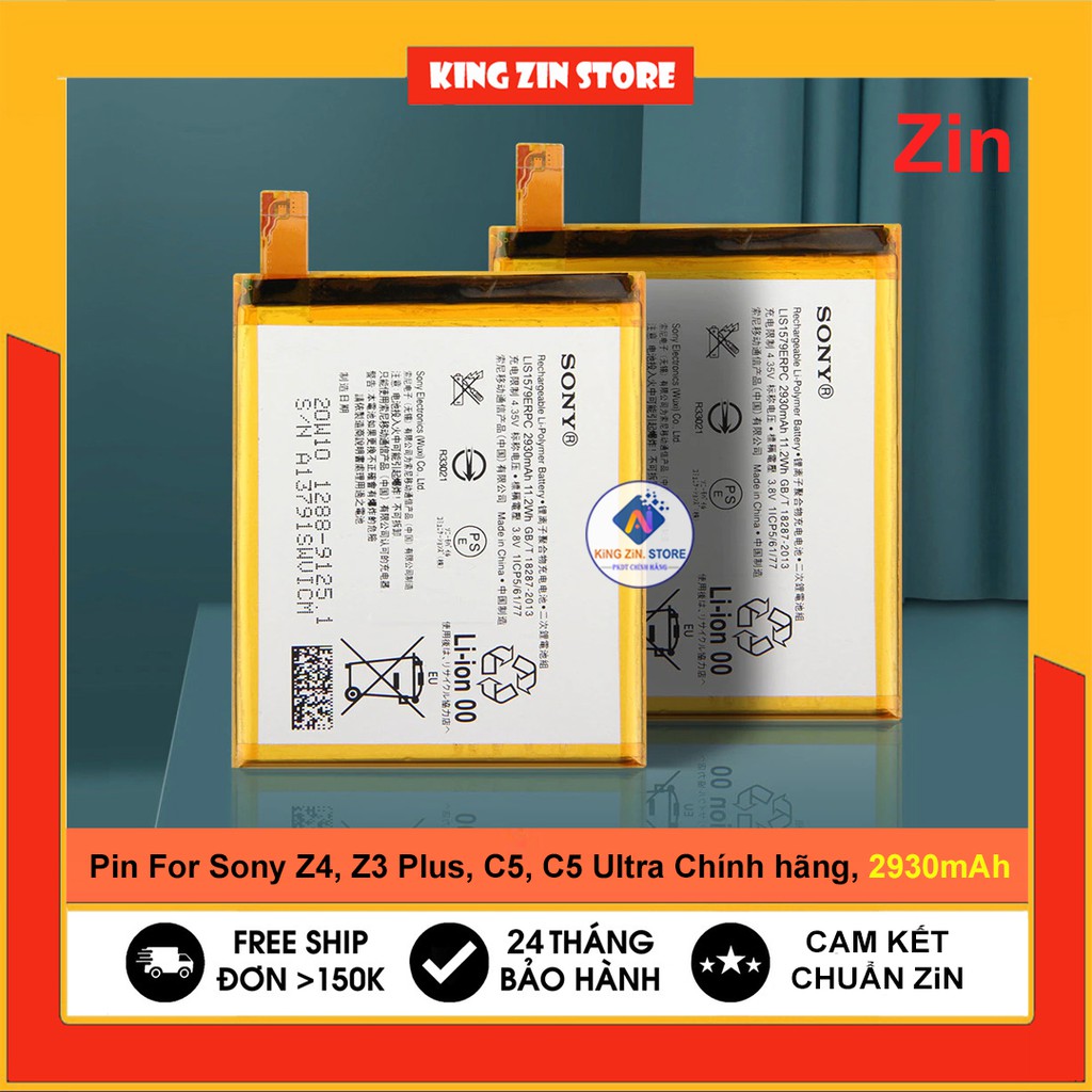 Pin Sony Z4, Z3 Plus, C5, C5 Ultra mã ( E5533 / E5563 / E6653) dung lượng 2930mAh Chính hãng