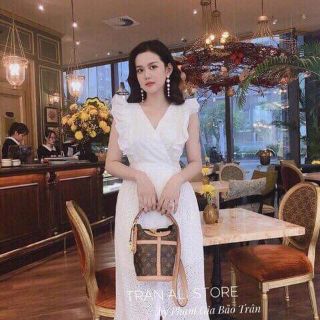 Váy đũi thô trắng