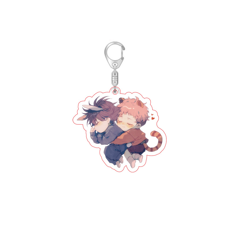 Jujutsu Kaisen Keychain Acrylic Pendant Cuspidatum Yuren Gojo Goku Student Gift Peripheral Anime Keychain