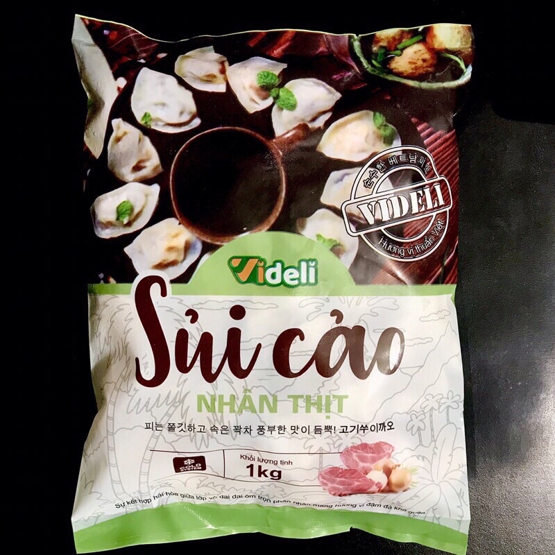 Sủi cảo nhân thịt Videli / há cảo nhân thịt dùng hấp chiên, thả lẩu vô cùng tiện lợi. | BigBuy360 - bigbuy360.vn