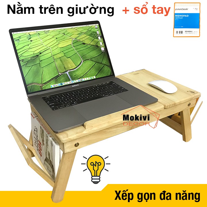 Bàn laptop gỗ xếp gọn đa năng | BigBuy360 - bigbuy360.vn