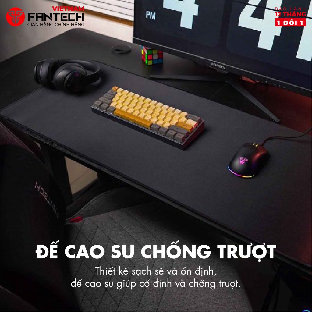 Miếng lót chuột Gaming FANTECH MP903 - Cao su tự nhiên, đế chống trượt - Hãng chính hãng - Bảo hành 12 tháng 1 đổi 1