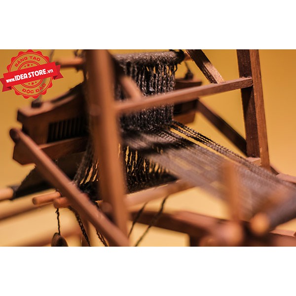 Khung Cửi Gỗ Vintage Đồ chơi mini trang trí quà tặng trang trí bàn làm việc trang trí nhà phong cách cổ điển thổ dân