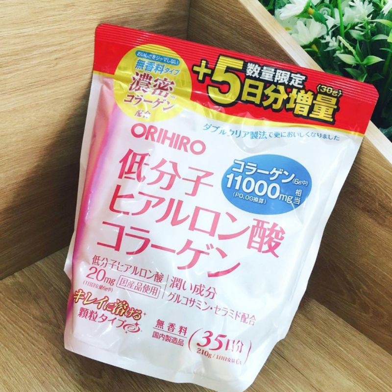 [Mã GROSALE2703 giảm 8% đơn 250K] Bột Collagen Hyaluronic Acid Orihiro 11000mg 210g ( Date 2022 ) | BigBuy360 - bigbuy360.vn
