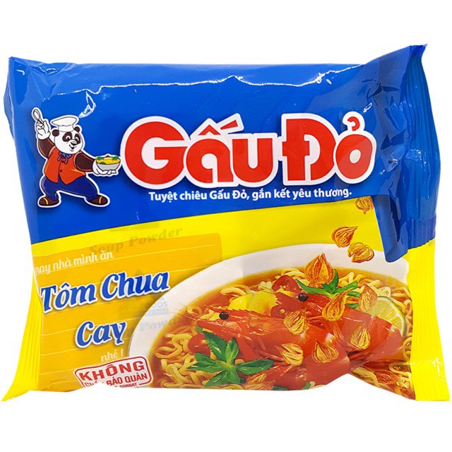 MÌ GẤU ĐỎ TÔM CHUA CAY - GÀ SỢI PHỞ 64G